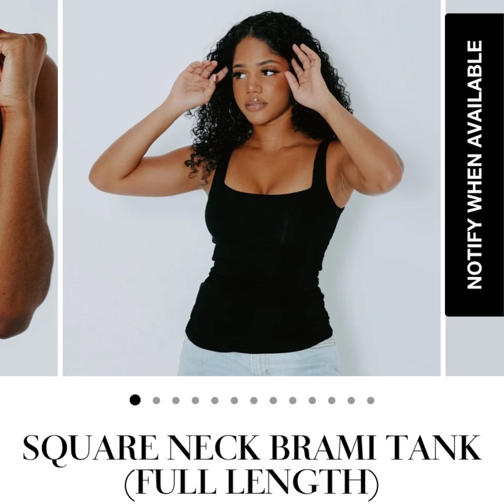 Klassy network SQUARE NECK BRAMI TANK (FULL LENGTH) small